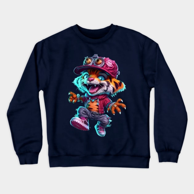 The smiling pirate tigers Crewneck Sweatshirt by NedisDesign